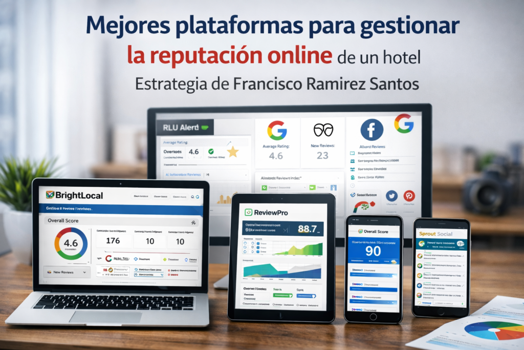 Mejores plataformas para gestionar la reputación online de un hotel - Estrategia de Francisco Ramírez Santos.